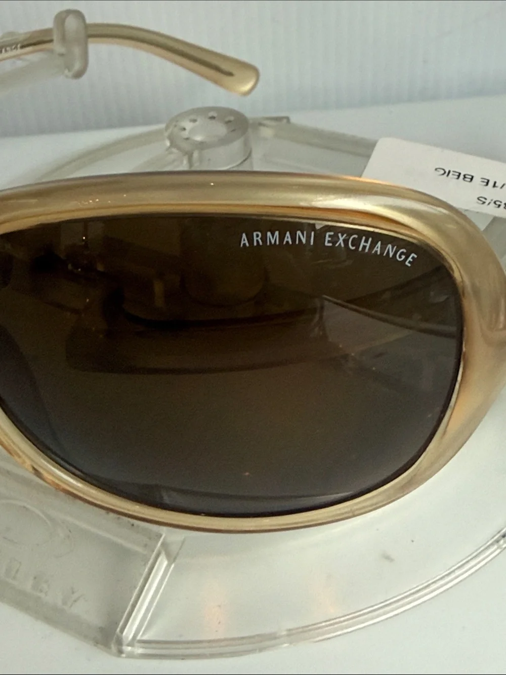 NEW ARMANI EXCHANGE AX035/S Translucent Beige Sunglasses NEW WITHOUT TAGS